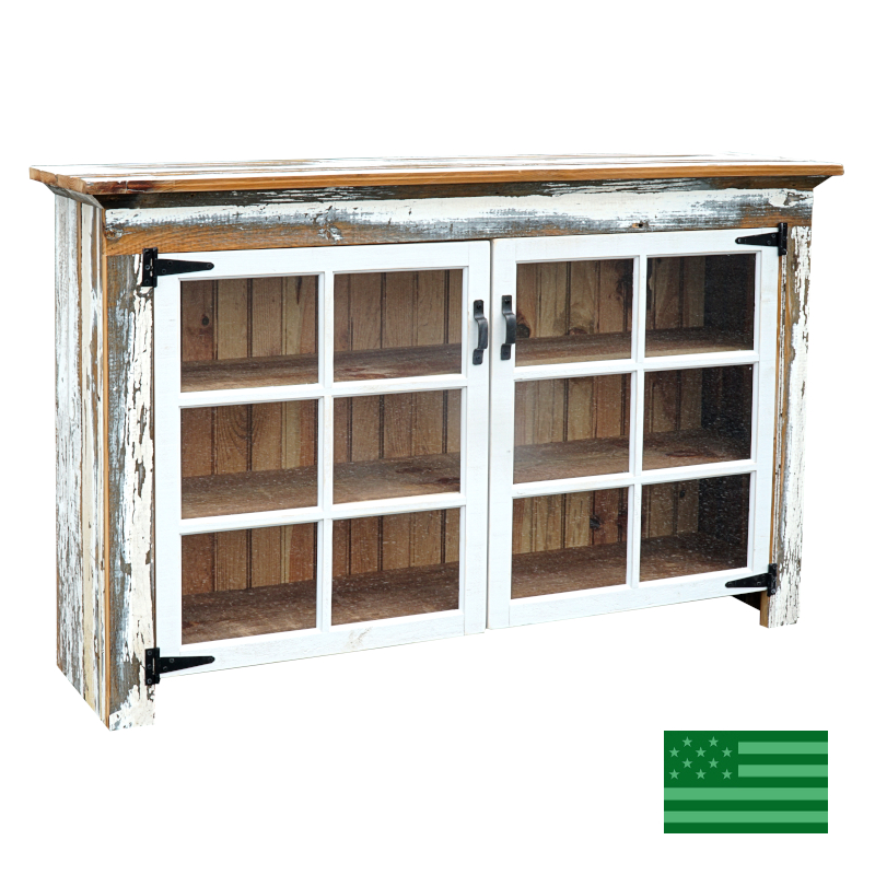 Aura Double Window Sideboard - Reclaimed Barnwood